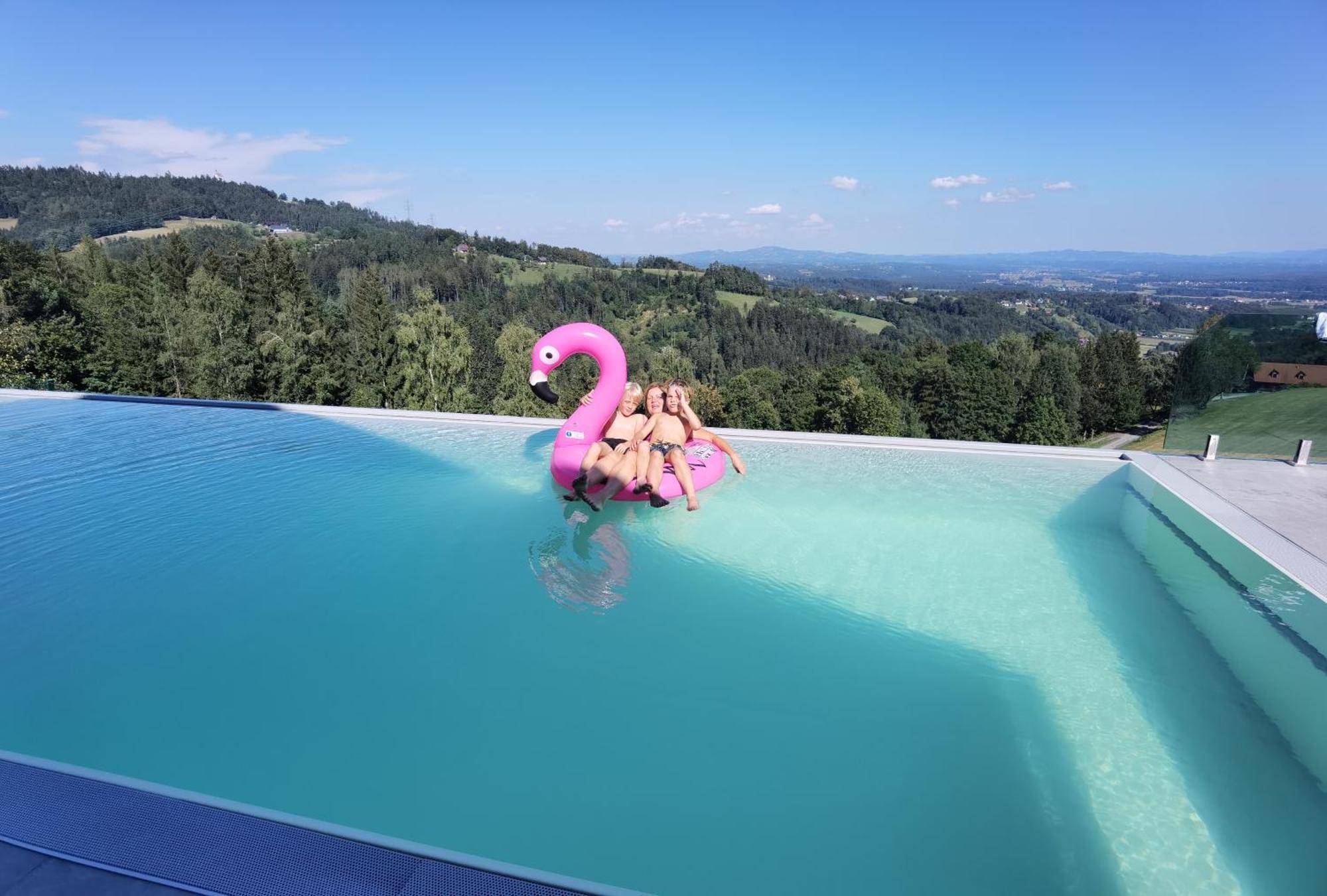 Chalet-Suedsteiermark - Traumhafte Aussicht, Infinity Pool, Privatsphaere, Klima Und De-Luxe Ausstattung Schwanberg Buitenkant foto